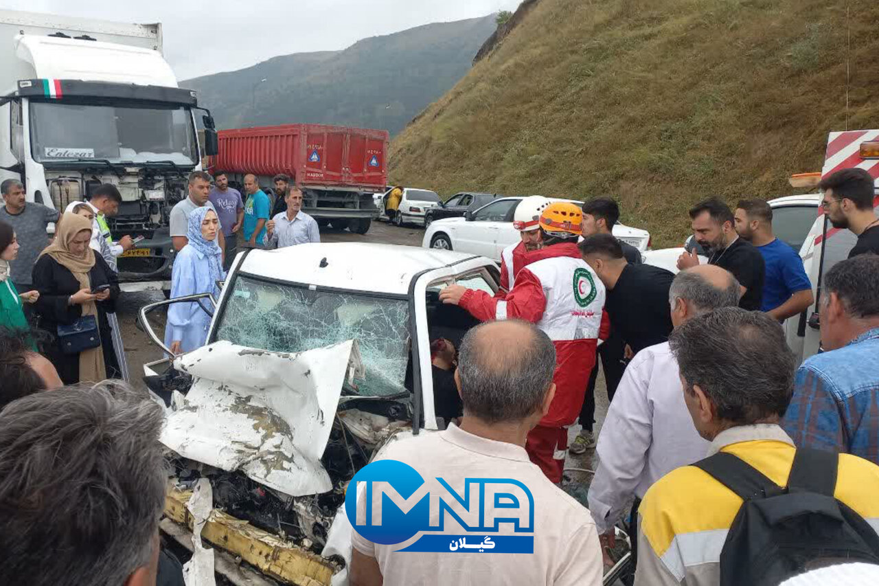 تصادف در محور نمین - آستارا یک فوتی و ۴ مصدوم برجای گذاشت