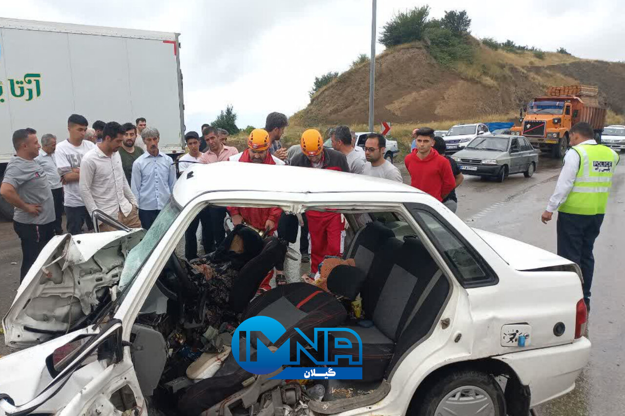 تصادف در محور نمین - آستارا یک فوتی و ۴ مصدوم برجای گذاشت