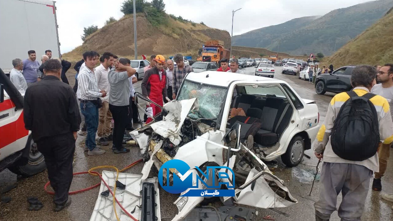 تصادف در محور نمین - آستارا یک فوتی و ۴ مصدوم برجای گذاشت