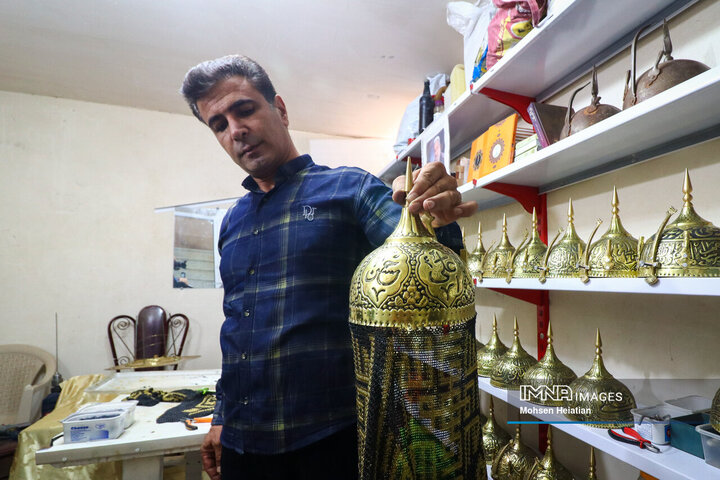 Art of Devotion: Isfahan's Artisans Create Breathtaking Chain Mail, Kolah Khud for Religious Rituals