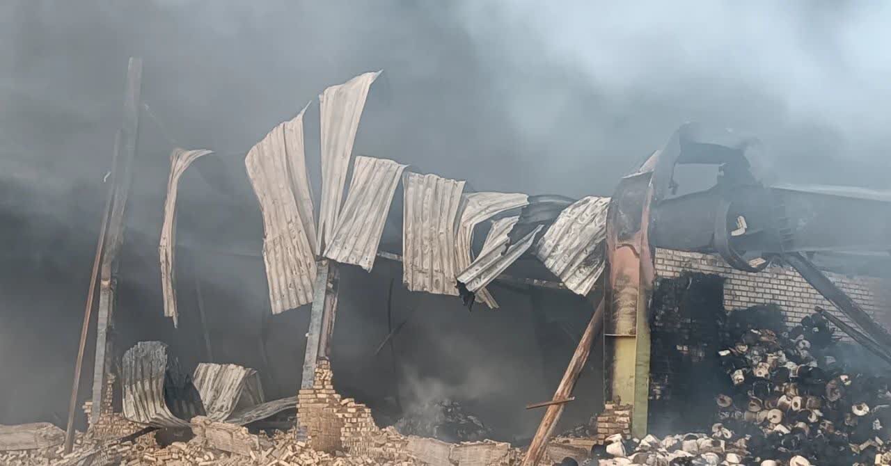 حریق باز هم به جان شهرک صنعتی یزد افتاد + فیلم