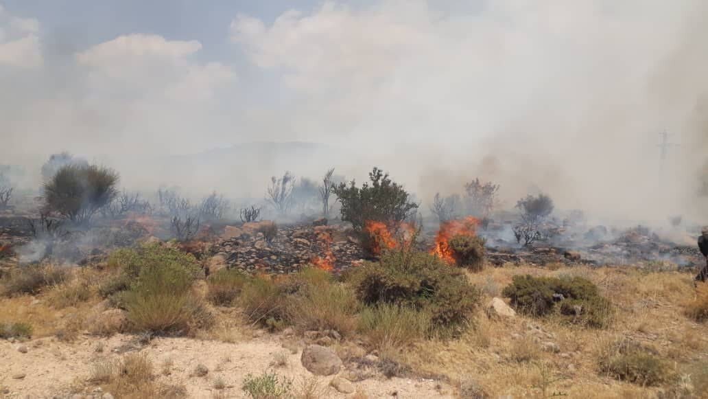 باز هم آتش‌سوزی در مراتع پارک ملی کرخه