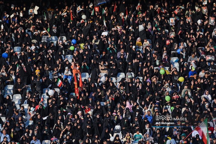 اجتماع دختران انقلاب در ورزشگاه آزادی