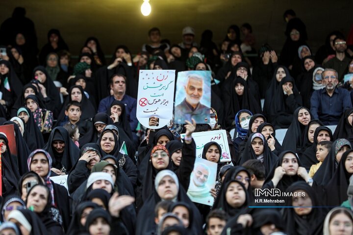 اجتماع دختران انقلاب در ورزشگاه آزادی