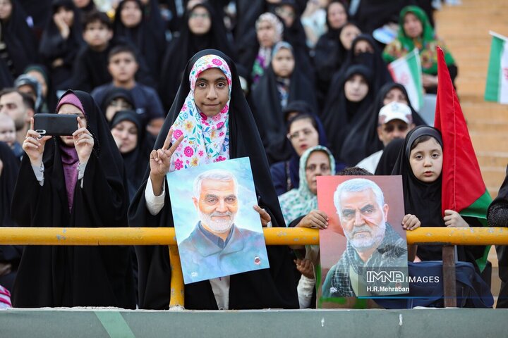 اجتماع دختران انقلاب در ورزشگاه آزادی