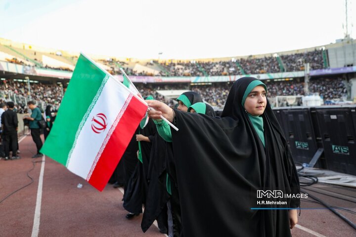 اجتماع دختران انقلاب در ورزشگاه آزادی