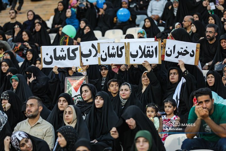 اجتماع دختران انقلاب در ورزشگاه آزادی