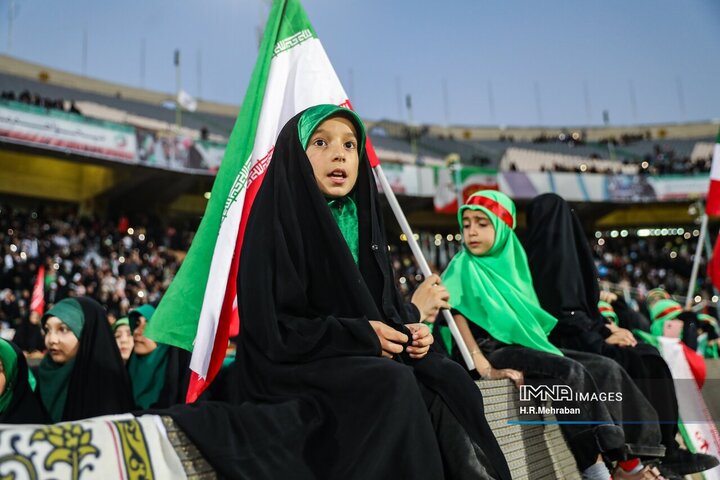 اجتماع دختران انقلاب در ورزشگاه آزادی