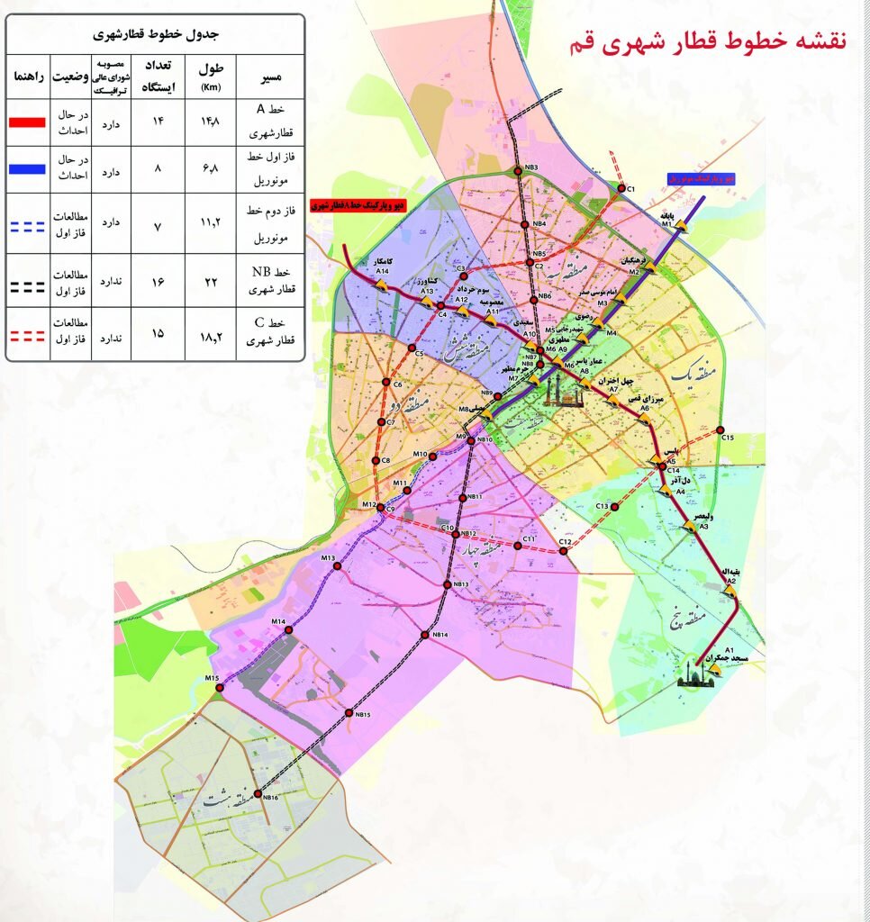 خط B متروی قم یک ضرورت ترافیکی برای آینده شهر قم است