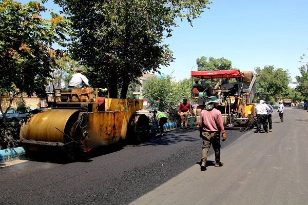 توزیع ۱۷ هزار تن آسفالت در ۶۵ معبر شهری تبریز