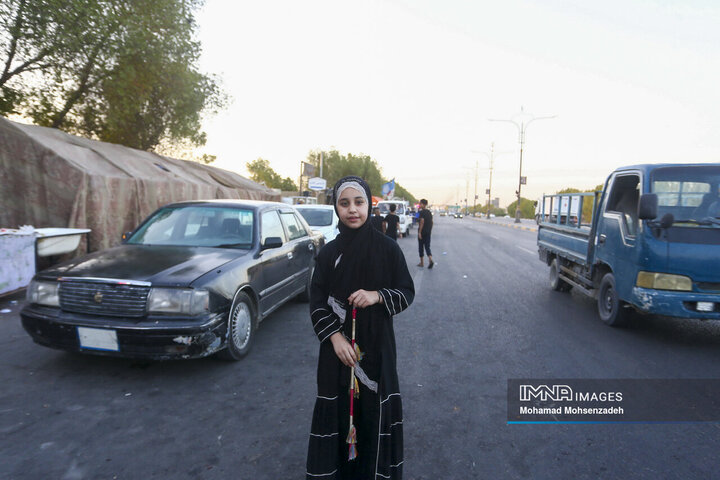 زائران اربعینی مسیر بصره به کربلا