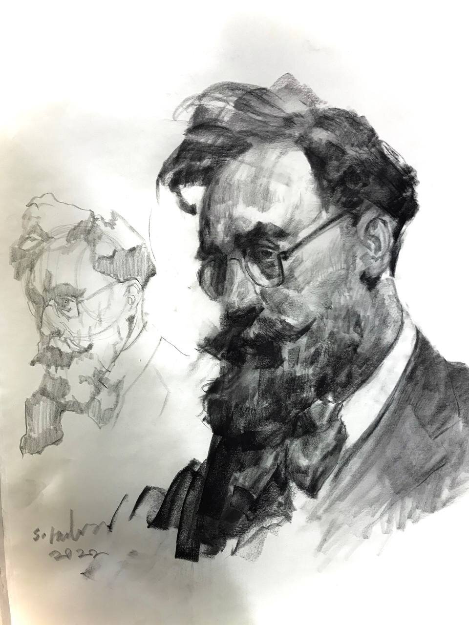 هنرمندی که سالخوردگان را به تصویر میکشد/ چین و چروک صورت چالشی برای طراحی است