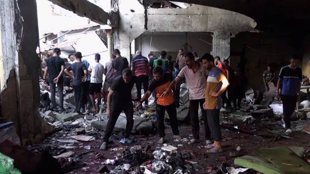 Gaza under attack: Israeli Forces Bomb School-Turned-Shelter, Killing Over 100 Palestinians