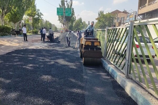 توزیع ۱۴ هزار تن آسفالت در ۶۵ معبر اصلی و فرعی تبریز