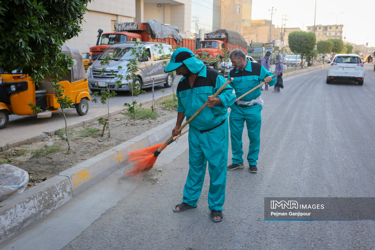 جمعآوری ۲۴۰ تن پسماند از شهر کربلا