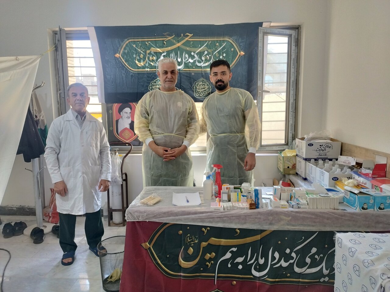 رسیدگی به بیش از ۱۰۰ بیمار در درمانگاه موکب مسلم بنعقیل