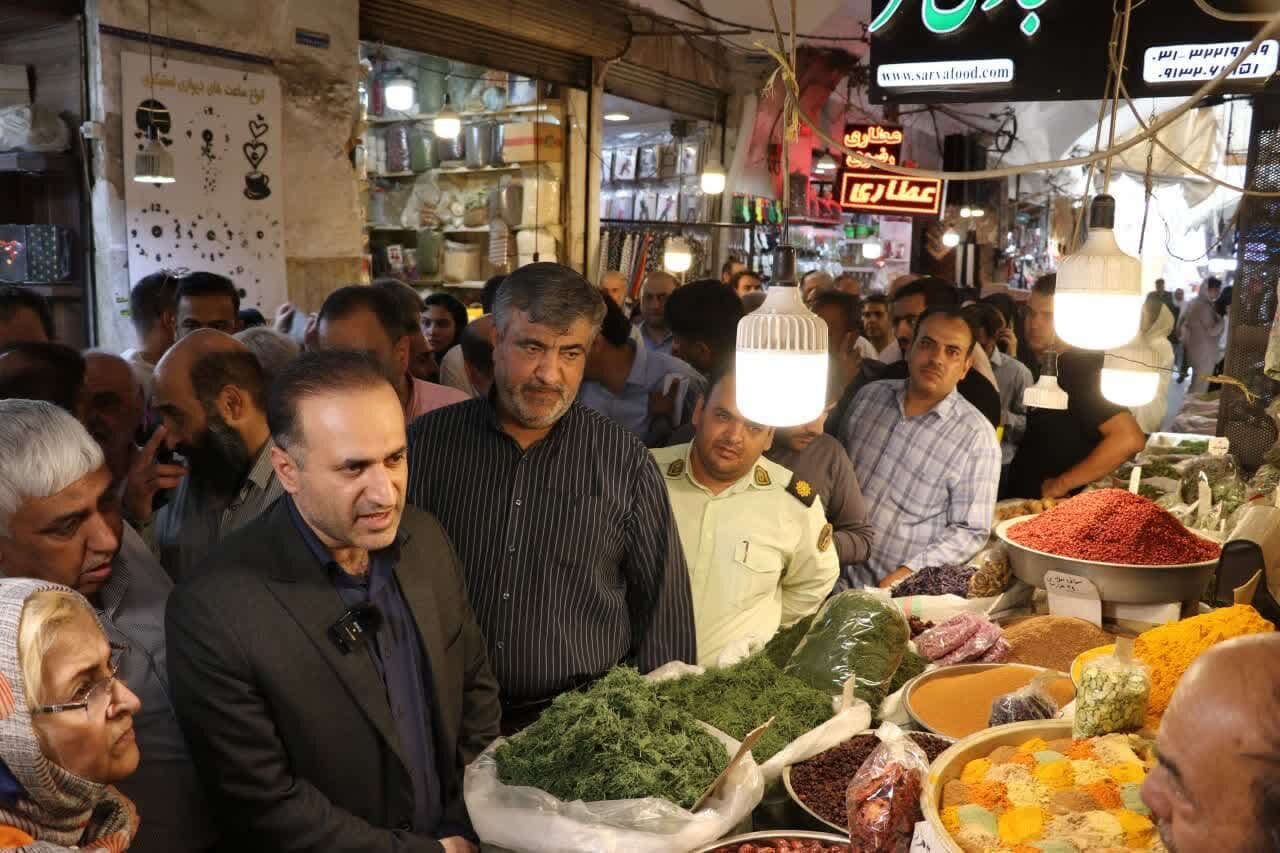 بازدید معاون دادستانی از وضعیت سد معبر بازار اصفهان + فیلم