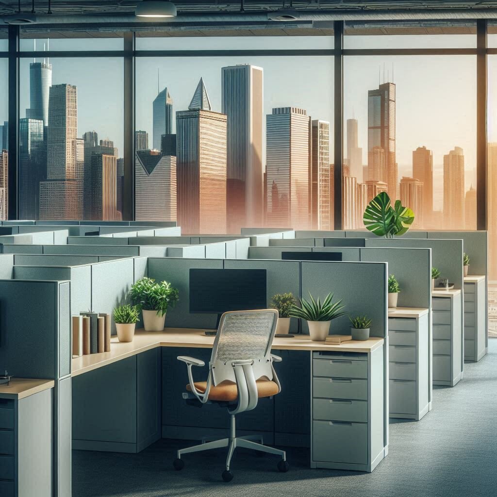 used office cubicles