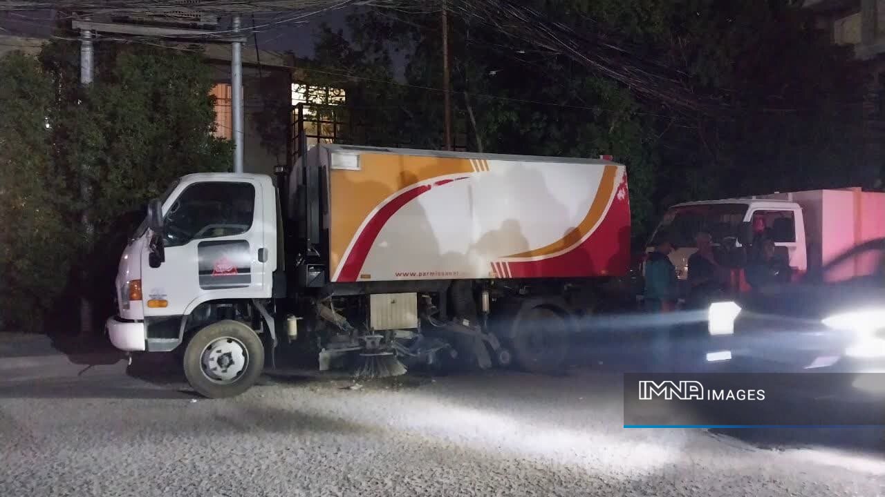 خدمترسانی ۵۰ دستگاه ماشینآلات خدمات موتوری شهرداریهای استان اصفهان در کربلا + فیلم