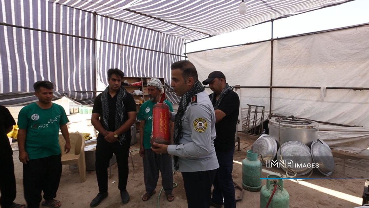 دفاع مدنی آتشنشانان اصفهان در کربلای معلی