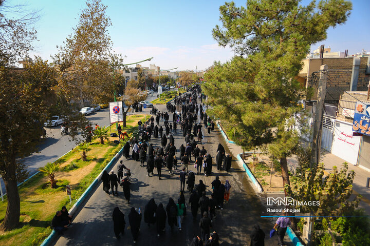 راهپیمایی جاماندگان اربعین در اصفهان