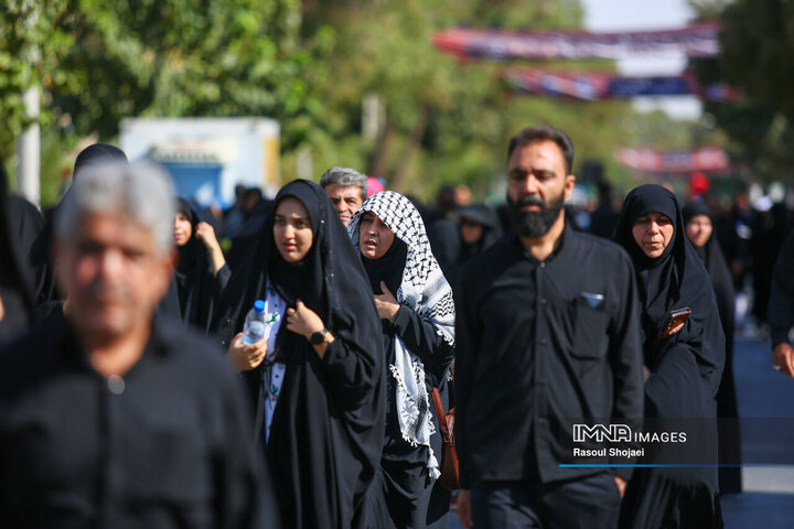 یاد فلسطین همراه با جاماندگان اربعین حسینی