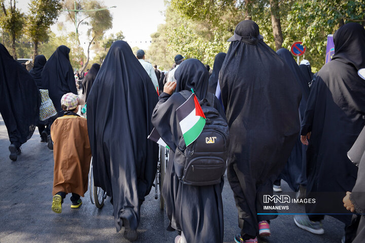 یاد فلسطین همراه با جاماندگان اربعین حسینی