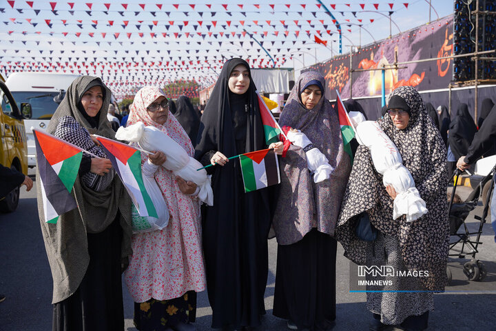 یاد فلسطین همراه با جاماندگان اربعین حسینی