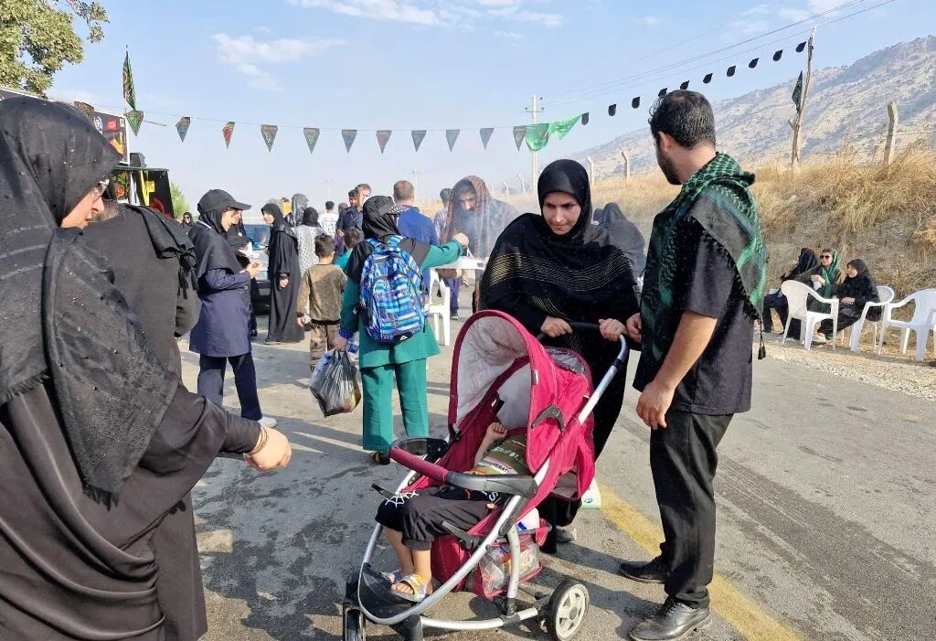 جاماندگان اربعین حسینی در باشت هم‌نوا با بازماندگان واقعه کربلا عزاداری کردند+ تصاویر