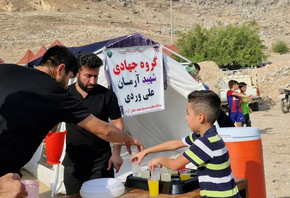 جاماندگان اربعین حسینی در باشت هم‌نوا با بازماندگان واقعه کربلا عزاداری کردند+ تصاویر