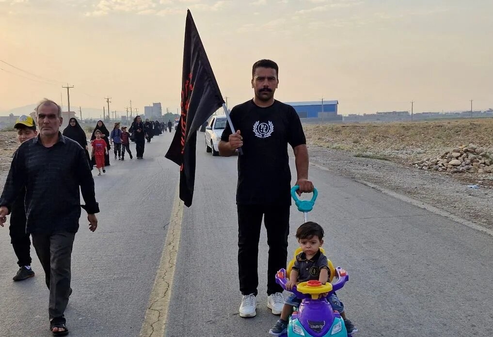 جاماندگان اربعین حسینی در باشت همنوا با بازماندگان واقعه کربلا عزاداری کردند+ تصاویر