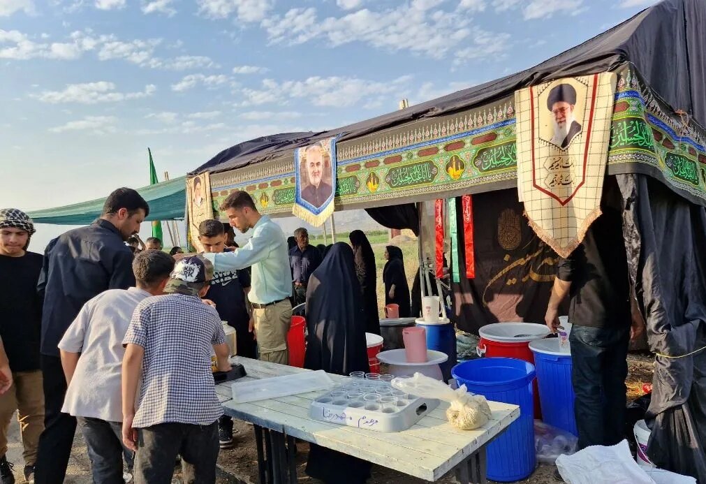 جاماندگان اربعین حسینی در باشت همنوا با بازماندگان واقعه کربلا عزاداری کردند+ تصاویر
