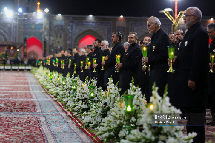 آیین خطبه خوانی شب شهادت امام رضا(ع)