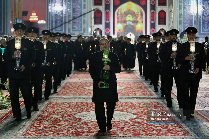 آیین خطبه خوانی شب شهادت امام رضا(ع)