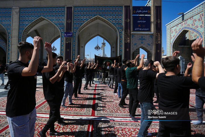 عزاداری روز شهادت امام رضا(ع) در حرم مطهر رضوی