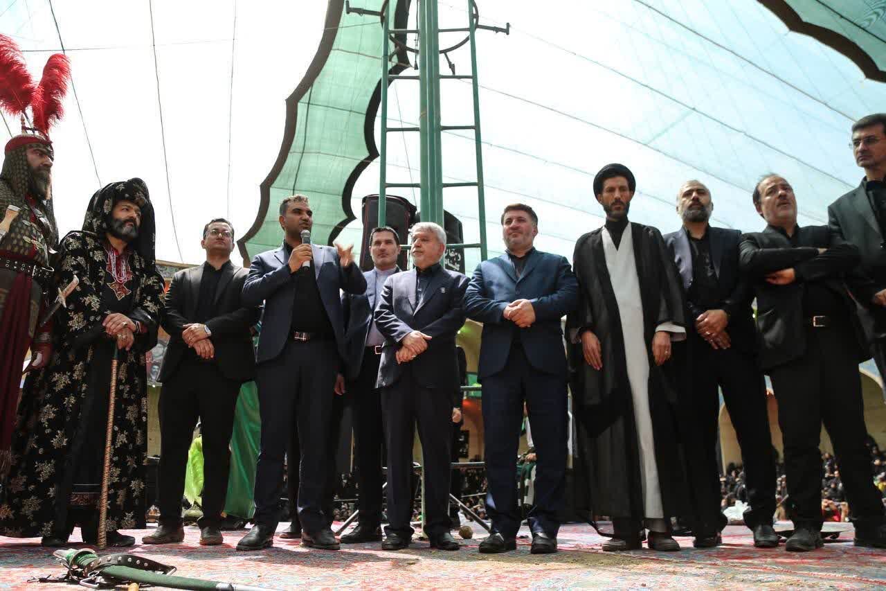 آیین سنتی عزاداری و تعزیهخوانی ایام پایانی ماه صفر در روستای توت+ عکس