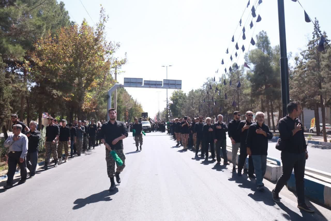 کاروان عزاداری شمسالشموس در قزوین به راه افتاد + تصاویر