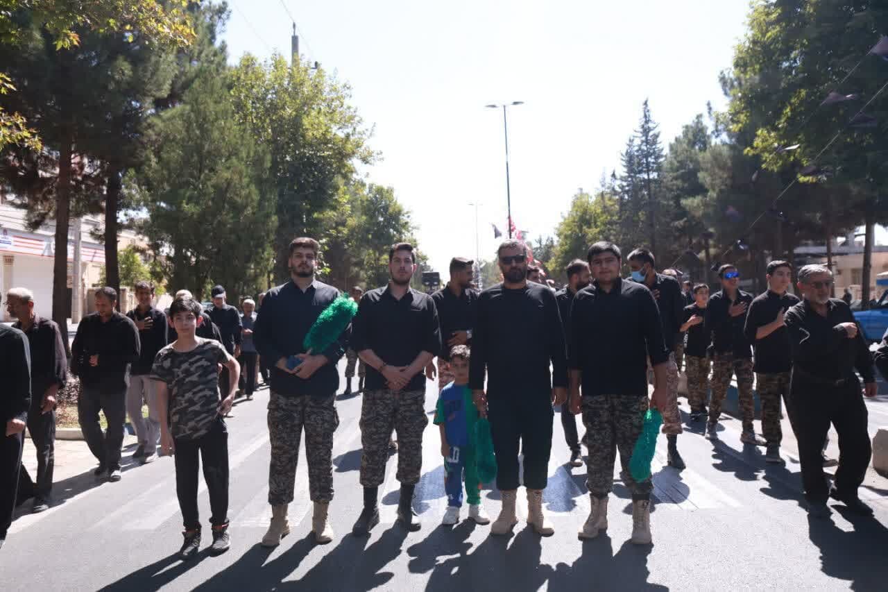 کاروان عزاداری شمسالشموس در قزوین به راه افتاد + تصاویر