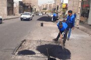 لکه‌گیری ۷۶۰۰ تنی آسفالت در بیش از ۱۵۰ محله و معبر شهری تبریز