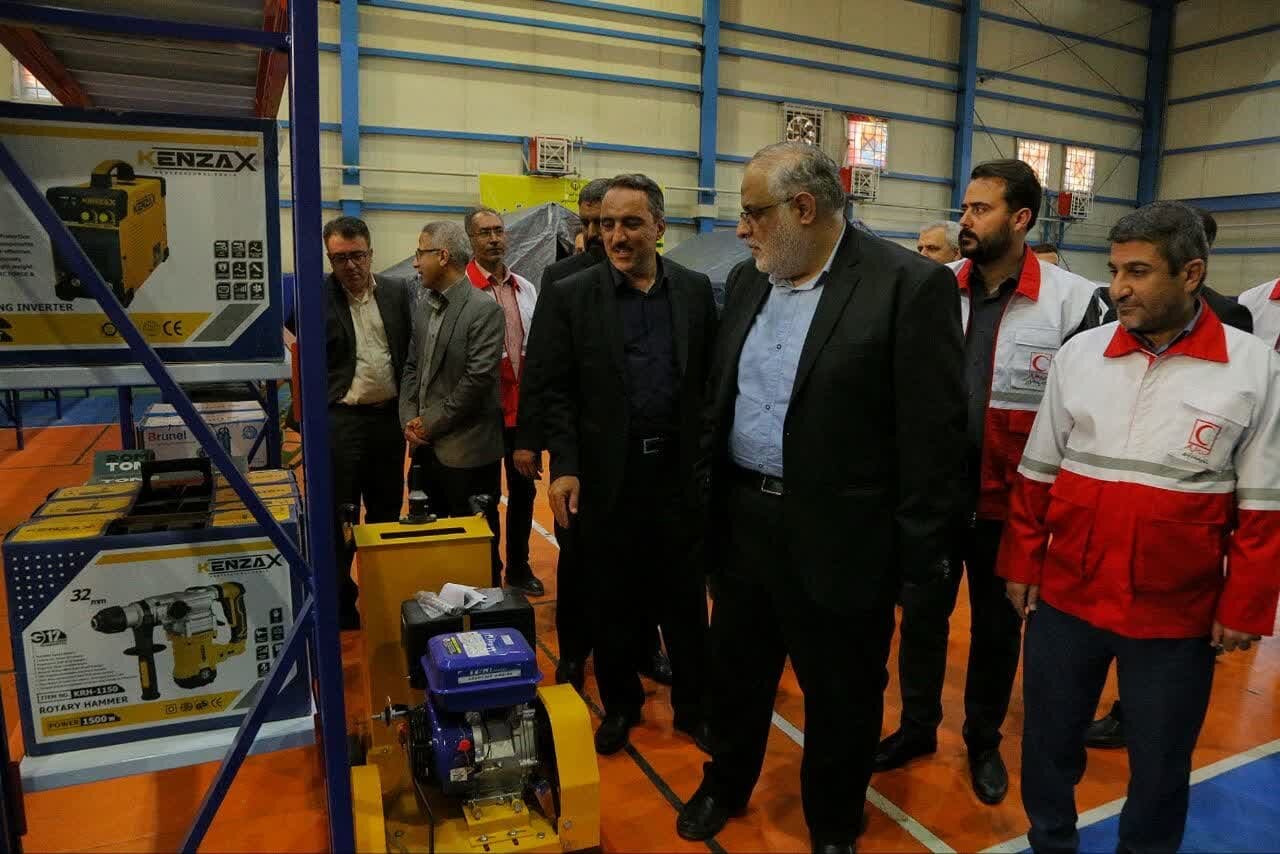 افتتاح پایگاه پشتیبانی مدیریت بحران استان قزوین + عکس