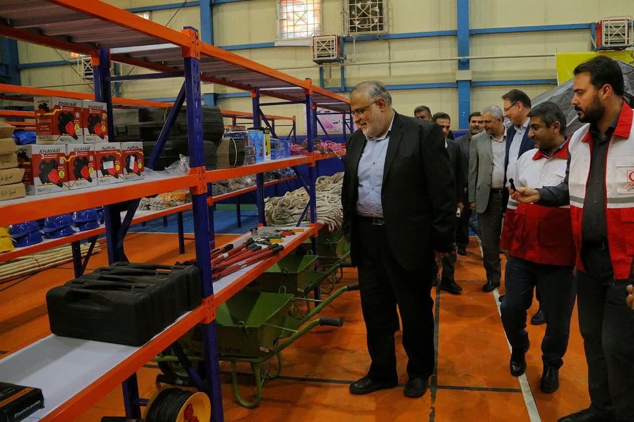 افتتاح پایگاه پشتیبانی مدیریت بحران استان قزوین + عکس