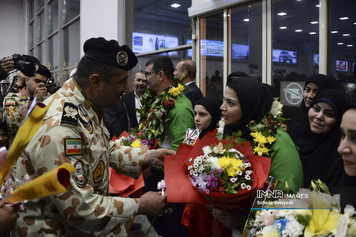 آیین استقبال از مدال‌آوران پارالمپیک پاریس در شیراز