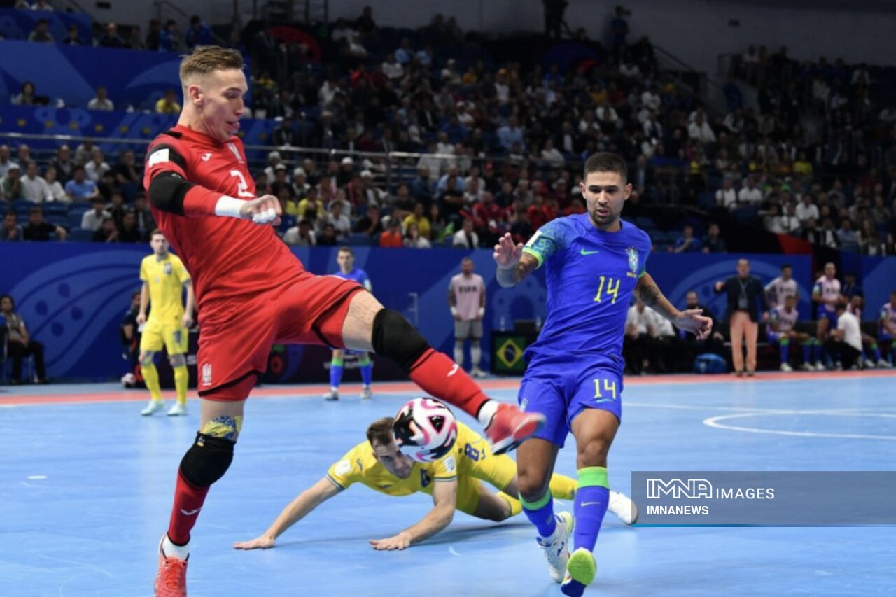 هفتمین صعود برزیل به فینال جامجهانی فوتسال / اوکراین سلسائو را کُشت اما برنده نشد!