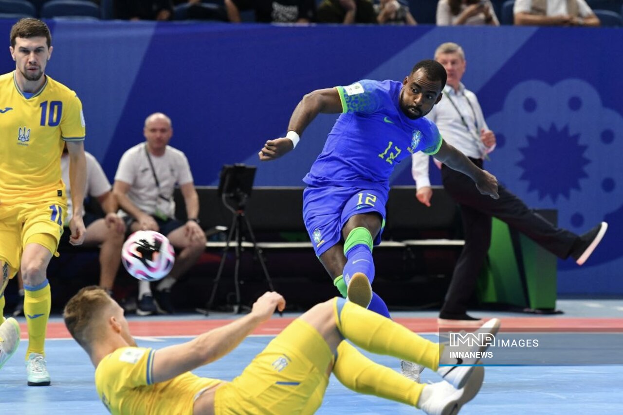 هفتمین صعود برزیل به فینال جامجهانی فوتسال / اوکراین سلسائو را کُشت اما برنده نشد!