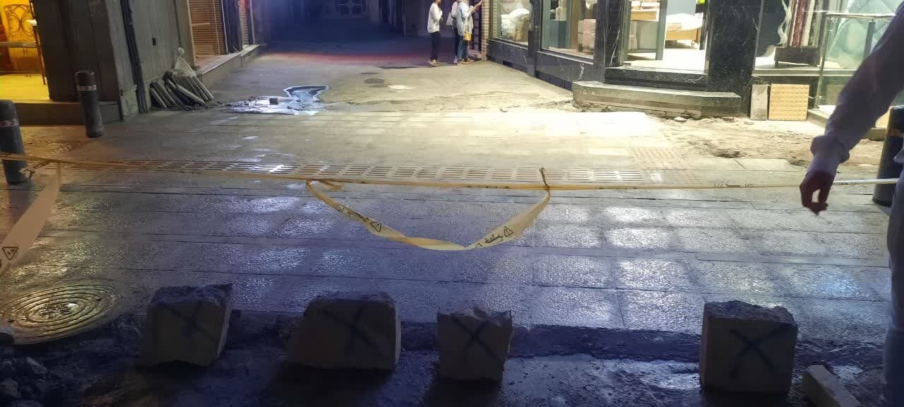 پیشرفت ۳۴ درصدی پیادهروسازی خیابان حکیمنظامی