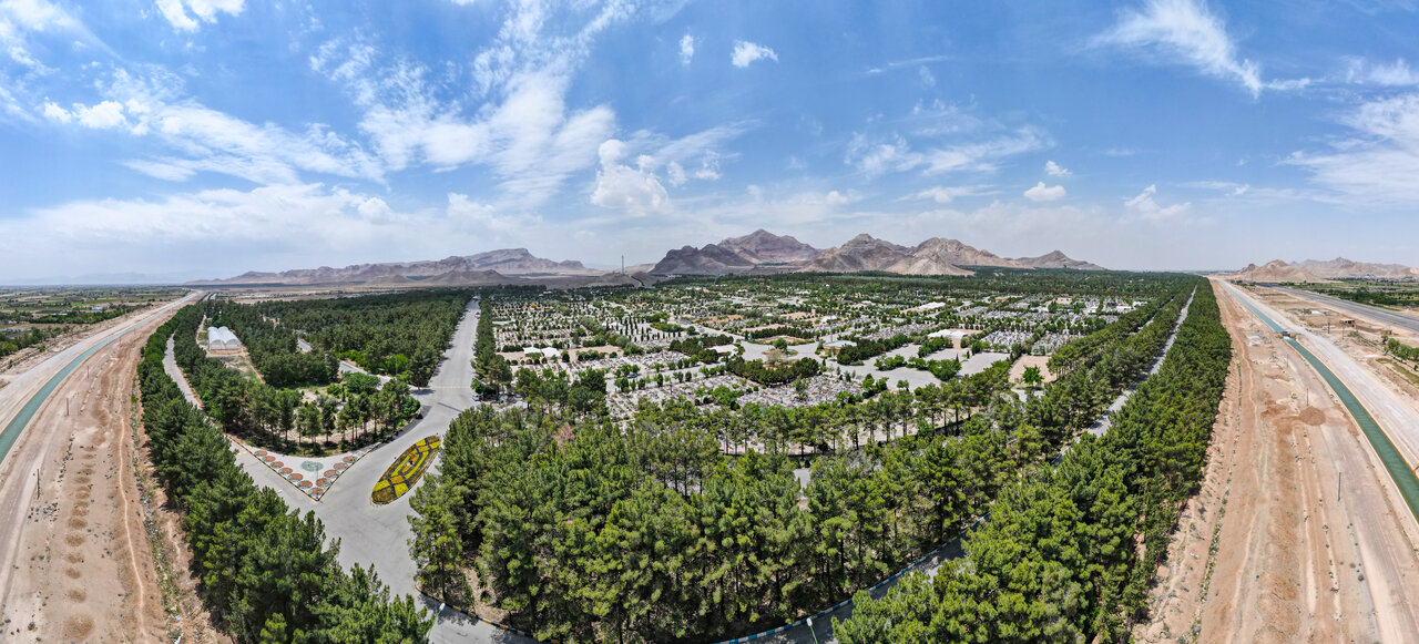 درختان فضای سبز آرامستان باغ رضوان جان دوباره میگیرند