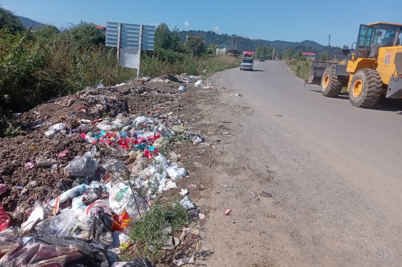 جمعآوری ۲ تن زباله از نقاط بحرانی بخش اسالم تالش