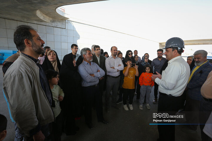 بازدید اعضای بسیج مهندسین کشاورزی و منابع طبیعی از پروژه‌های شهری اصفهان