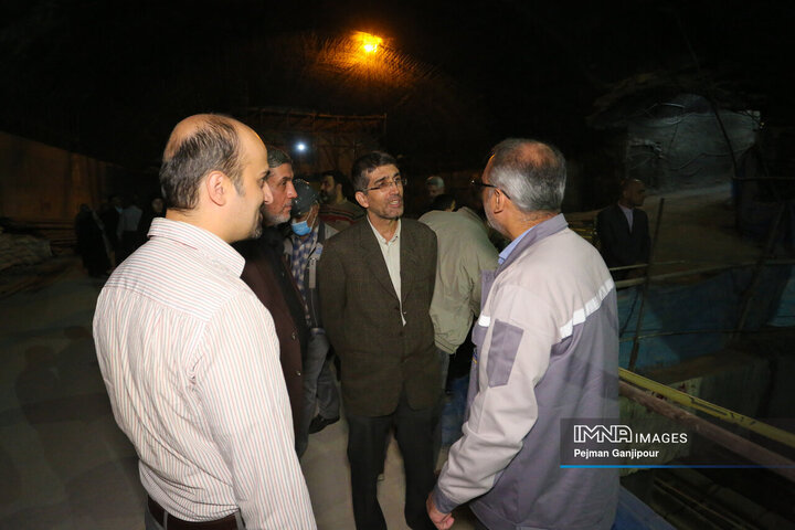 بازدید اعضای بسیج مهندسین کشاورزی و منابع طبیعی از پروژه‌های شهری اصفهان