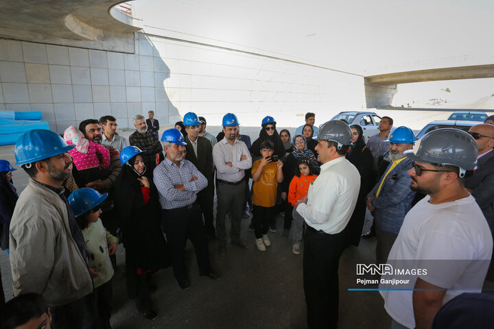 بازدید اعضای بسیج مهندسین کشاورزی و منابع طبیعی از پروژه‌های شهری اصفهان